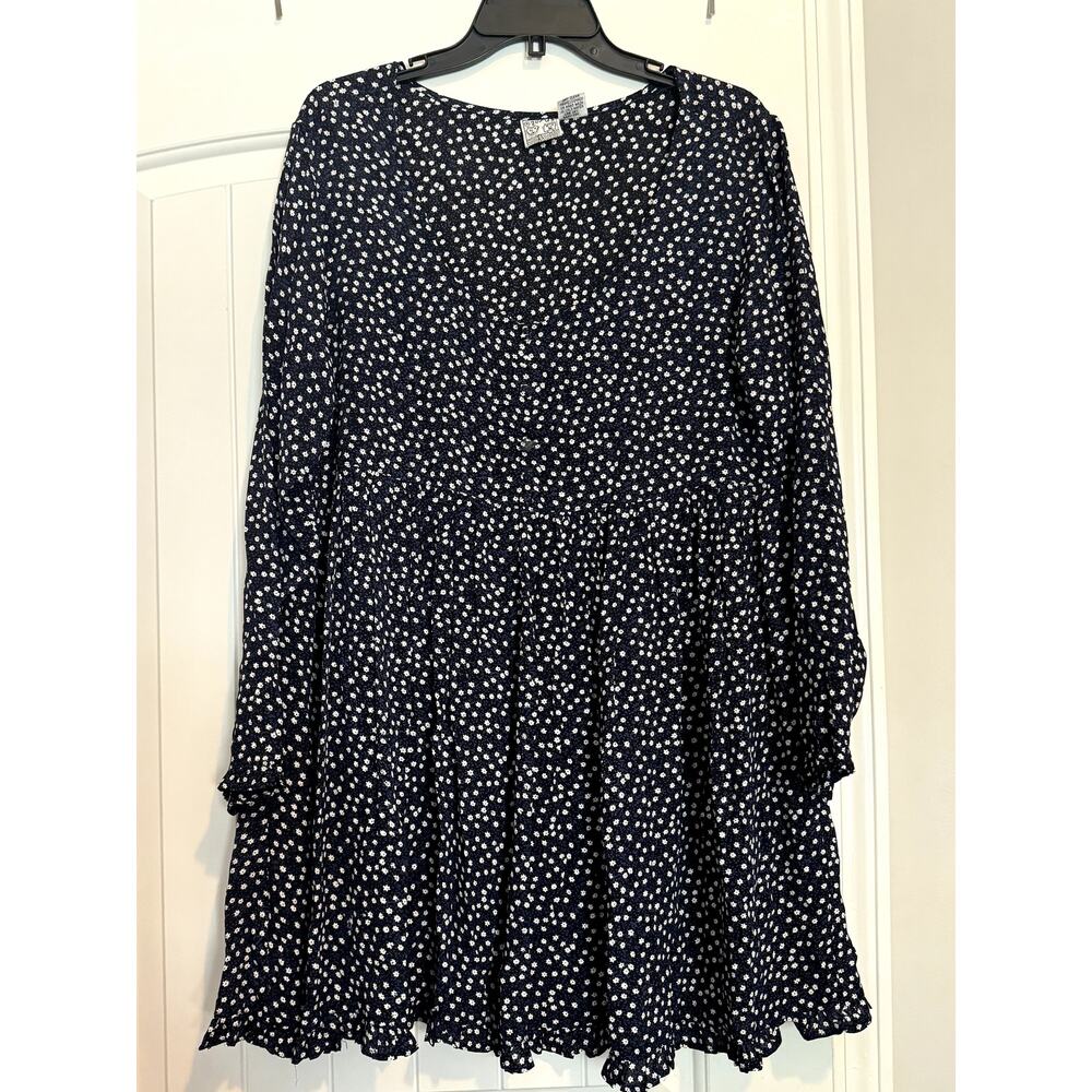 Zofus floral print Blouse Black Medium Cottagecore Elegant Casual Minimalist